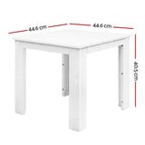 Gardeon Outdoor Coffee Side Table — Eco-Friendly Timber, Water-Based Paint, White — Allure Home Collections