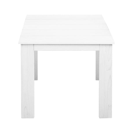 Gardeon Outdoor Coffee Side Table — Eco-Friendly Timber, Water-Based Paint, White — Allure Home Collections