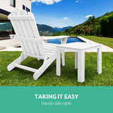 Gardeon Outdoor Coffee Side Table — Eco-Friendly Timber, Water-Based Paint, White — Allure Home Collections