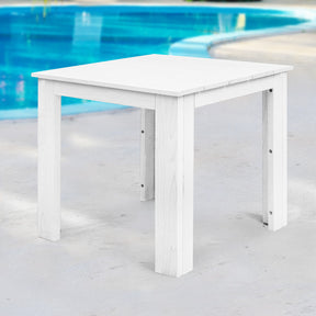 Gardeon Outdoor Coffee Side Table — Eco-Friendly Timber, Water-Based Paint, White — Allure Home Collections