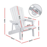 Shoalhaven Heads Adirondack Chair, White