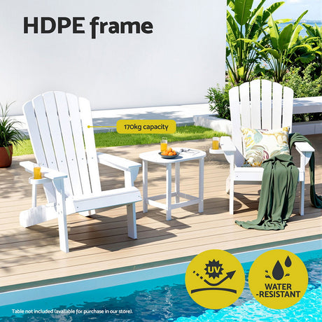 Gardeon Weather-Resistant Adirondack Beach Chair