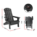 Moruya Adirondack Chair, Black image 2