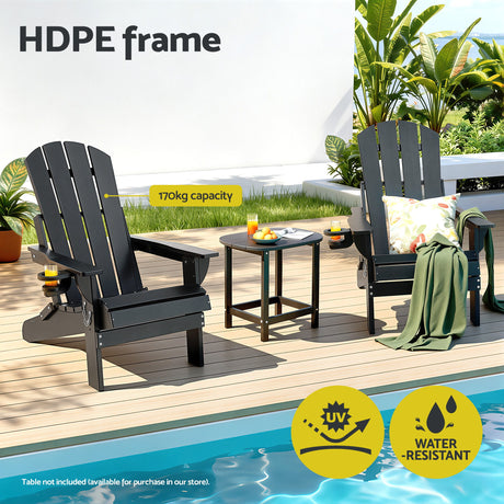 Moruya Adirondack Chair, Black image 4