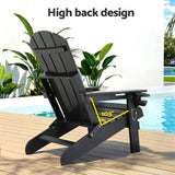 Moruya Adirondack Chair, Black image 7
