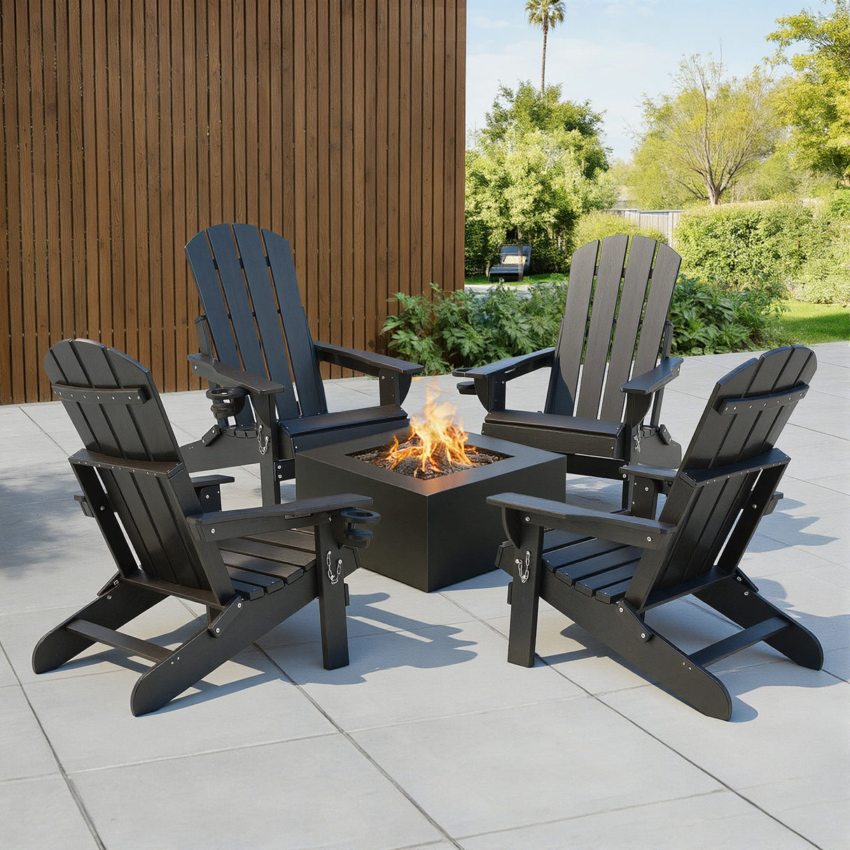 Moruya Adirondack Chair, Black image 8