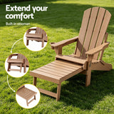 Narrawallee Folding Adirondack Chair, Khaki