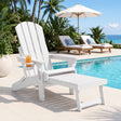 Warilla Folding Adirondack Chair White image 1