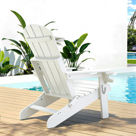 Moruya Adirondack Chair, White image 7