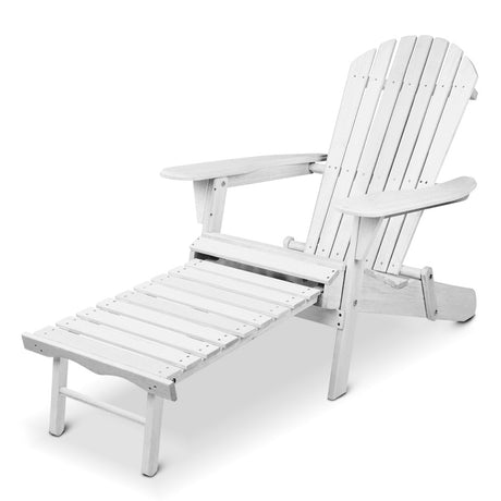 Mackay Beach Chair, White Timber