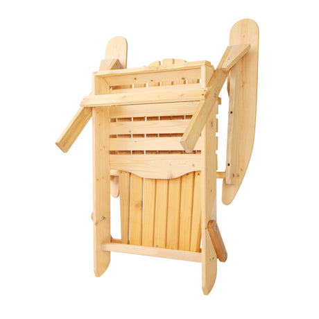 Cannonvale 3 Piece Beach Chair Set, Natural Timber