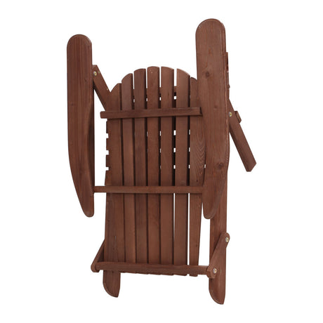 Cannonvale 3 Piece Beach Chair Set, Brown Timber