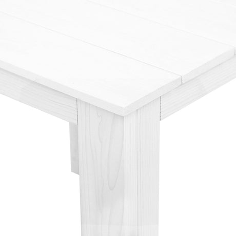 Cannonvale 3 Piece Beach Chair Set, White Timber