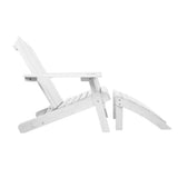 Gardeon 5 Piece Adirondack Outdoor Table and Chairs Set Wooden White — Allure Home Collections
