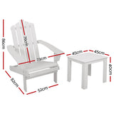Bush Bay Adirondack Chair Set, 3 piece