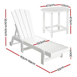 Gardeon 3-Piece Adjustable Outdoor Lounge Set