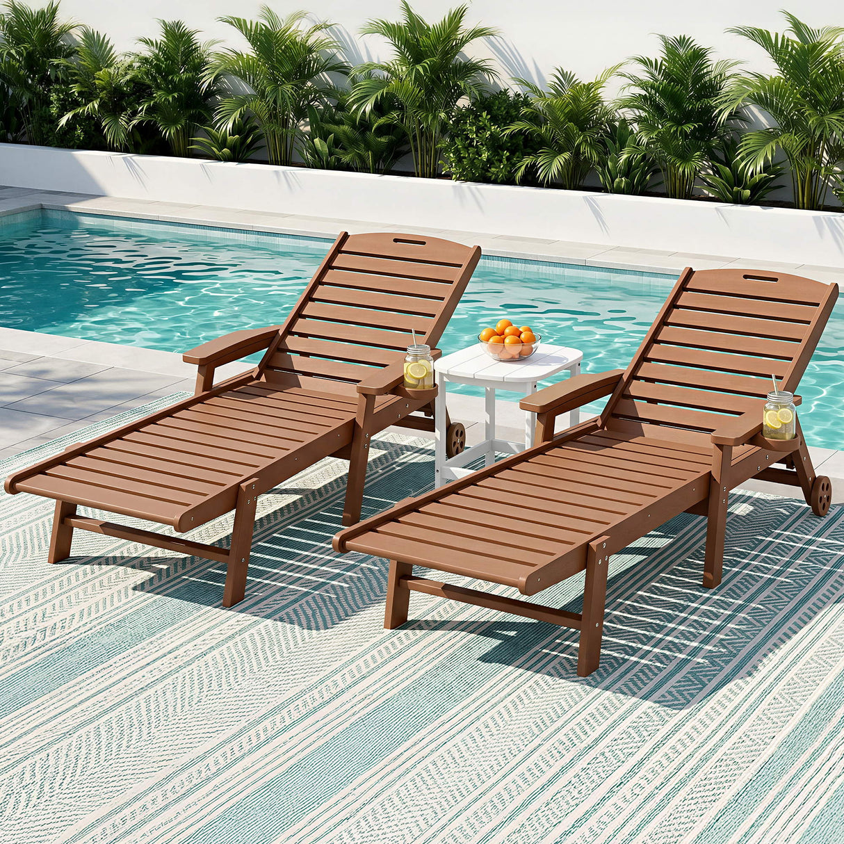 Moffat Beach 3 Piece Outdoor Lounge Set, Brown