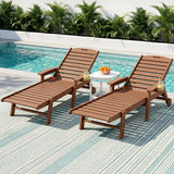 Moffat Beach 3 Piece Outdoor Lounge Set, Brown