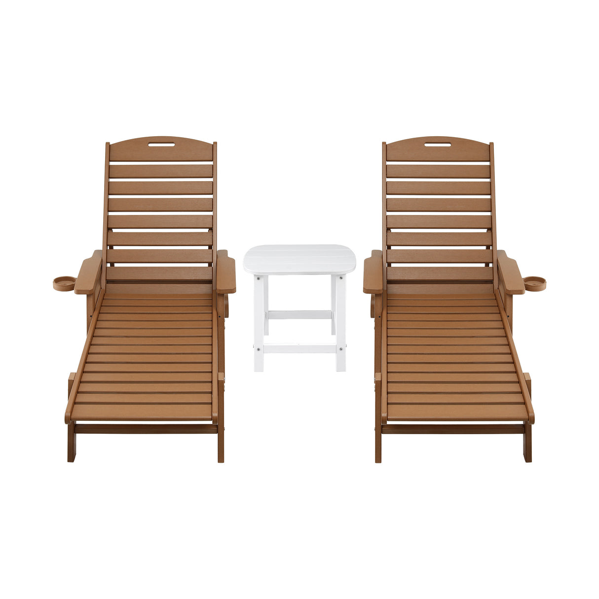Moffat Beach 3 Piece Outdoor Lounge Set, Brown