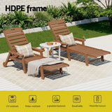 Moffat Beach 3 Piece Outdoor Lounge Set, Brown