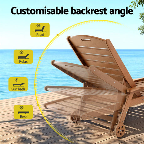 Moffat Beach 3 Piece Outdoor Lounge Set, Brown