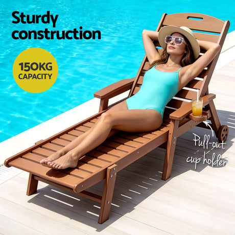 Moffat Beach 3 Piece Outdoor Lounge Set, Brown