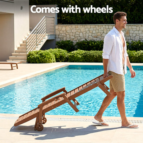 Moffat Beach 3 Piece Outdoor Lounge Set, Brown