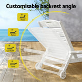 Gardeon 3-Piece Adjustable Sun Lounge Set