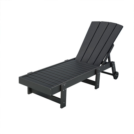 Long Beach Sun Lounger, Black
