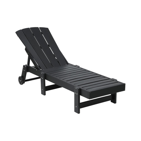 Long Beach Sun Lounger, Black