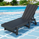 Long Beach Sun Lounger, Black