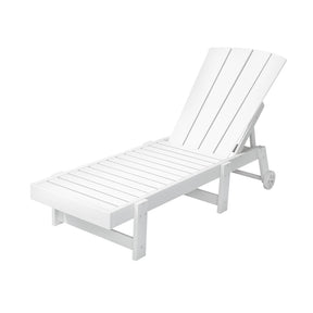 Long Beach Sun Lounger, White