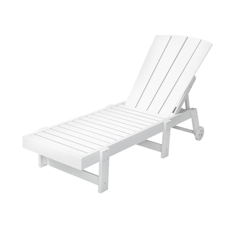 Long Beach Sun Lounger, White