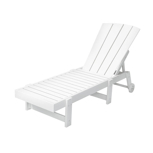 Long Beach Sun Lounger, White