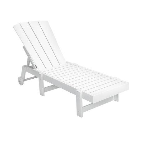 Long Beach Sun Lounger, White