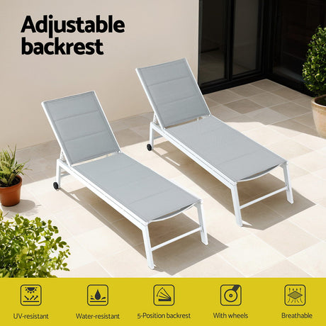 Ashmore Sun Lounge, White