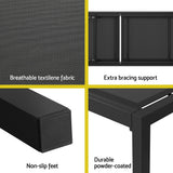 Latham Sun Lounge, Black
