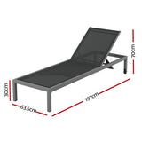Bowes Sun Lounge, Dark Grey