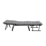 Bushland Beach Folding Sun Lounger, Grey