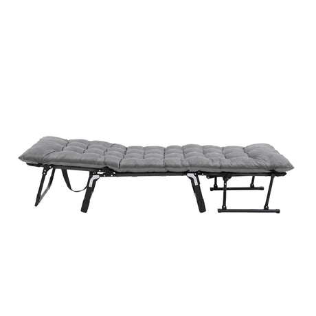 Bushland Beach Folding Sun Lounger, Grey