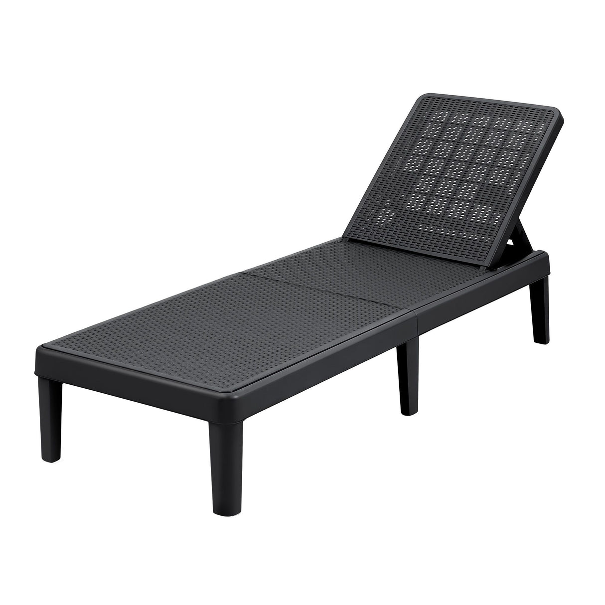 Bawley Point Sun Lounger, Black