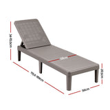 Bawley Point Sun Lounger, Brown