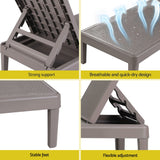 Bawley Point Sun Lounger, Brown