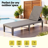 Bawley Point Sun Lounger, Brown