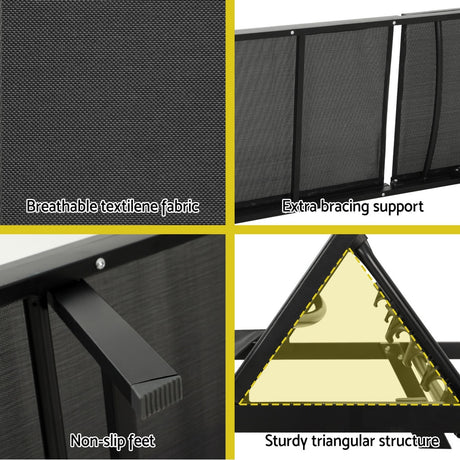 Keppel Sun Lounge, Black Steel