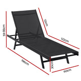 Wubin Sun Lounge, Black