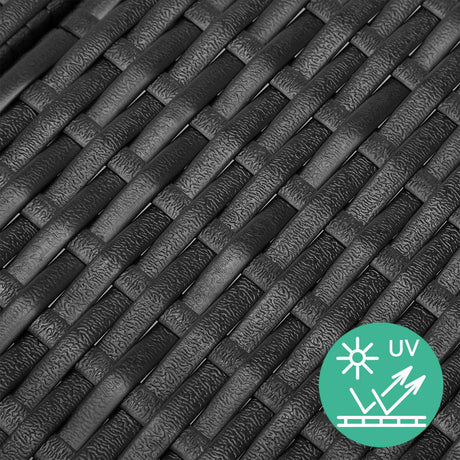 Agnes Water 2pcs Sun Lounge, Black Wicker