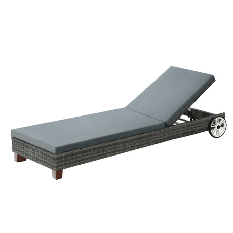 Gladstone Sun Lounge, Grey Aluminium