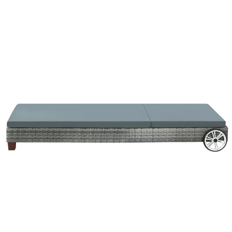 Gladstone Sun Lounge, Grey Aluminium