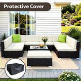 Gardeon 10 Piece Outdoor Wicker Sofa Set with Cover 9 Seater — Allure Home Collections